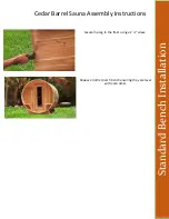 Preview for 17 page of SaunaFin Clear Western Red Cedar Assembly Instructions Manual