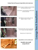 Preview for 26 page of SaunaFin Clear Western Red Cedar Assembly Instructions Manual