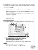 Предварительный просмотр 5 страницы Saunia LATERNE 46324 Installation And Operation Manual