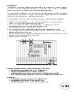 Предварительный просмотр 20 страницы Saunia LATERNE 46324 Installation And Operation Manual