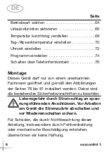 Предварительный просмотр 6 страницы Saunier Duval exacontrol 1 Operating And Installation Manual