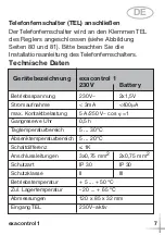 Предварительный просмотр 7 страницы Saunier Duval exacontrol 1 Operating And Installation Manual