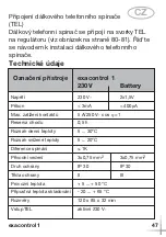 Предварительный просмотр 47 страницы Saunier Duval exacontrol 1 Operating And Installation Manual