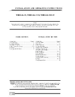 Preview for 2 page of Saunier Duval THELIA 23 Installation And Operating Instructions Manual