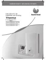 Saunier Duval Thema CONDENS F 18 E SB Instructions For Use Installation And Servicing preview