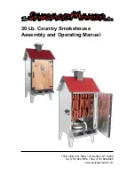 Preview for 1 page of Sausace Maker 30 Lb. Country Smokehouse Assembly And Operating Manual