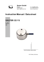 Предварительный просмотр 1 страницы sauter CO Y5 Instruction Manual