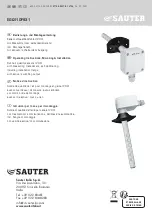 sauter EGQ11OF931 Operating Instructions, Mounting & Installation preview