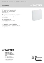 sauter EGQ220F931 Operating Instructions, Mounting & Installation preview