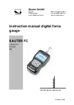 sauter FC Instruction Manual предпросмотр