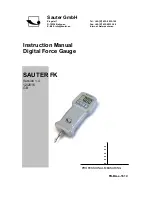 Предварительный просмотр 1 страницы sauter FK 50 Instruction Manual