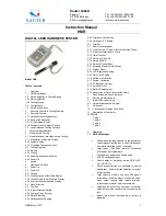 Preview for 1 page of sauter HMR Instruction Manual