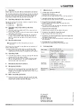 Preview for 3 page of sauter LET Series Quick Reference