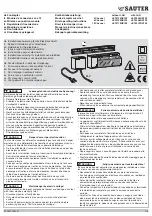 Preview for 1 page of sauter LET4104RK102 Manuallines For The Electrician