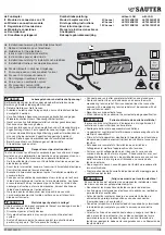 sauter LET4104RK102 Manuallines For The Electrician preview