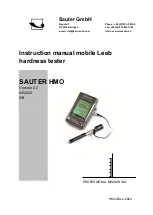 Preview for 1 page of sauter SAUTER HMO Instruction Manual