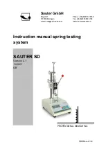 sauter SD 100N100 Instruction Manual preview