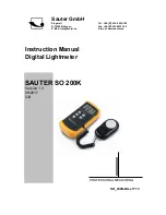 sauter SO 200K Instruction Manual предпросмотр