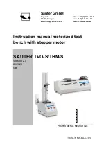 sauter THM-S Series Instruction Manual preview