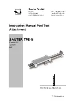 Предварительный просмотр 1 страницы sauter TPE-N Instruction Manual