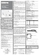 sauter TSHK 68. F Series Operating Instructions предпросмотр