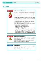 Preview for 22 page of Sav 220.3 Operating Instructions Manual