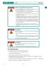 Preview for 23 page of Sav 220.3 Operating Instructions Manual