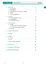 Предварительный просмотр 3 страницы Sav 244.01 Operating Instructions Manual