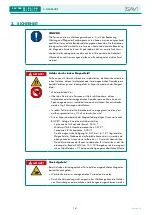 Предварительный просмотр 8 страницы Sav 244.01 Operating Instructions Manual