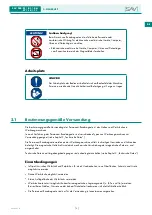 Предварительный просмотр 9 страницы Sav 244.01 Operating Instructions Manual