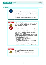 Предварительный просмотр 34 страницы Sav 244.01 Operating Instructions Manual