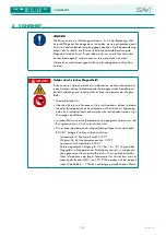 Предварительный просмотр 8 страницы Sav 244.70 Operating Instructions Manual