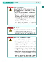 Предварительный просмотр 9 страницы Sav 244.70 Operating Instructions Manual