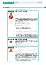 Предварительный просмотр 29 страницы Sav 244.70 Operating Instructions Manual