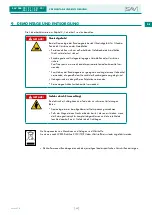 Предварительный просмотр 35 страницы Sav 244.70 Operating Instructions Manual