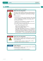 Preview for 19 page of Sav NEO 1200 Operating Instructions Manual