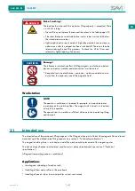 Preview for 35 page of Sav NEO 1200 Operating Instructions Manual