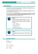 Preview for 4 page of Sav SAV 220.76 Operating Instructions Manual