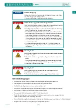 Preview for 31 page of Sav SAV 220.76 Operating Instructions Manual