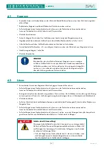 Preview for 32 page of Sav SAV 220.76 Operating Instructions Manual