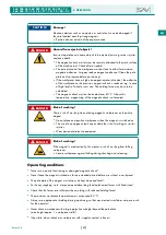 Preview for 67 page of Sav SAV 220.76 Operating Instructions Manual