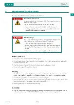 Preview for 101 page of Sav SAV 531.42 Operating Instructions Manual