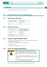 Предварительный просмотр 43 страницы Sav SAV 876.17 Operating Instructions Manual