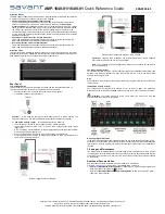 Preview for 2 page of Savant AMP-1640-01 Quick Reference Manual