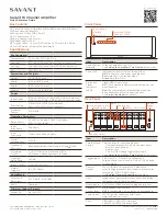 Savant AMP-2000 Series Quick Reference Manual preview