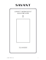 Savant CLI-W200 Quick Start Manual preview