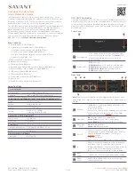 Preview for 1 page of Savant CPT-1212 Quick Reference Manual