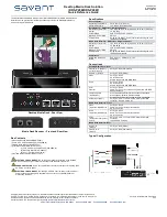 Savant DDS-P20B Quick Reference Manual preview