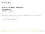 Savant HRX-4KVLC100 Deployment Manual preview