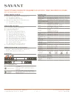 Savant HST-STUDIOBG-2CH Series Quick Reference Manual preview